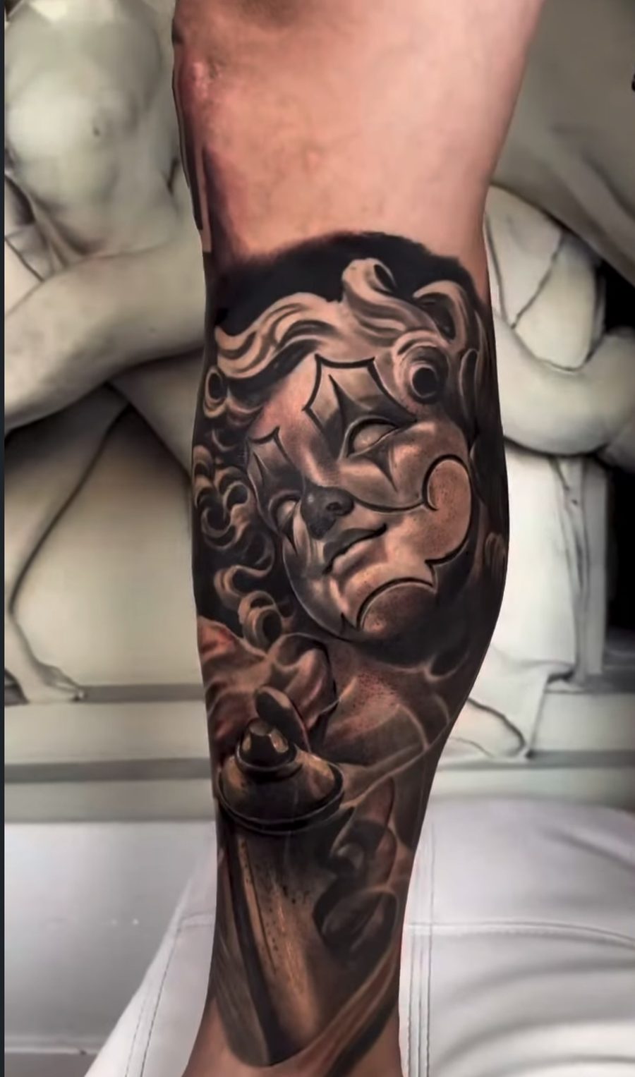 Black and grey realism tattoo by Fernie Andrade 5